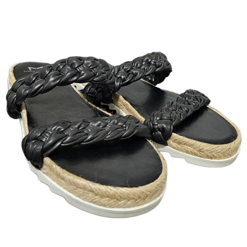 Marc Fisher Women's Jaimee Espadrille Leather Slide Sandals